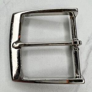 Silver Tone Simple Basic Belt Buckle